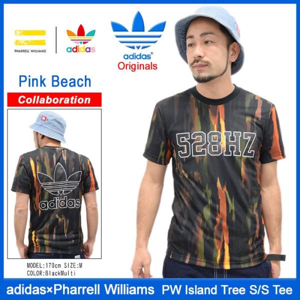 【adidas × PHARELL WILLIAMS】アロハシャツ　Lサイズ アディダス オリジナルス ファレル ウィリアムス Lサイズ アロハ