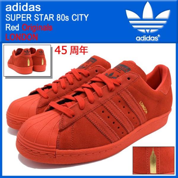 アディダス adidas スニーカー スーパースター 80s シティー Red