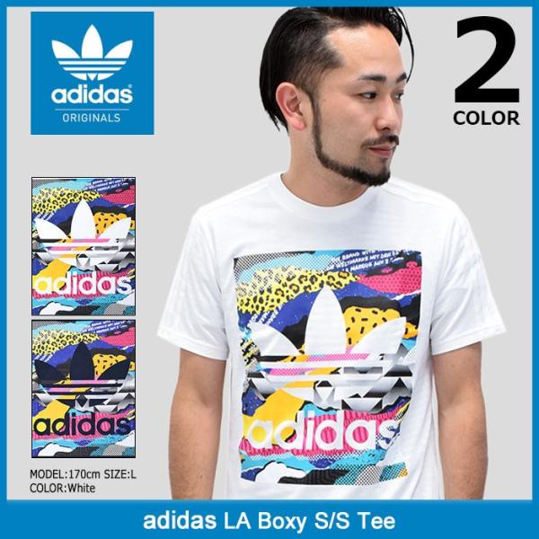 adidas Originals アディダス Tシャツ 半袖 メンズ LA ボクシー