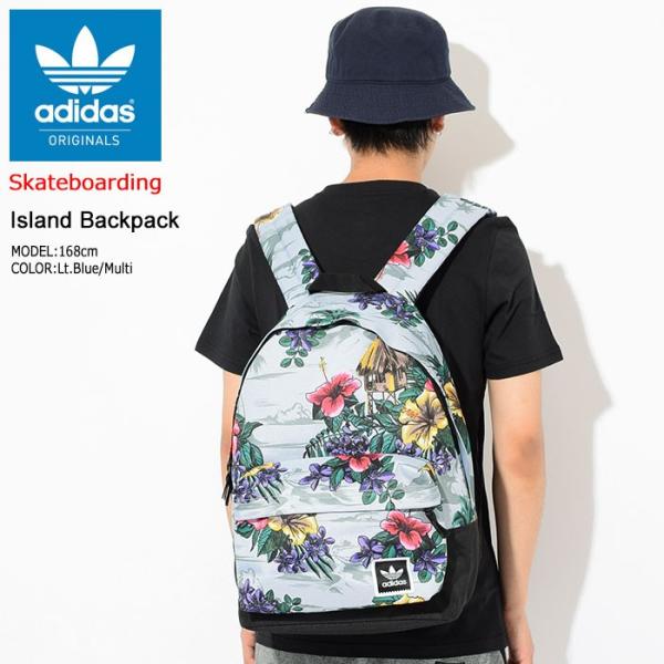 adidas アディダス　バックパック　リュック 鞄　バッグ　総柄　サーフィン アディダス adidas リュック アイランド バックパック(adidas Island