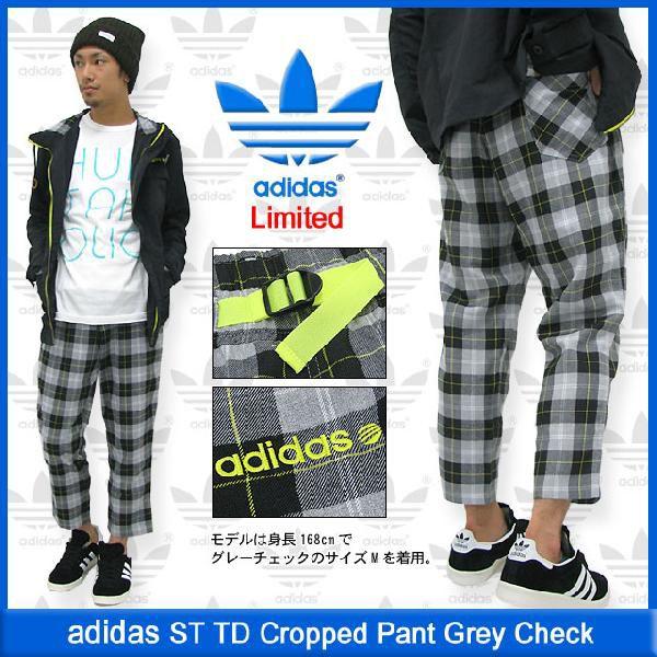 adidas Originals アディダス ST TD クロップド パンツ グレー