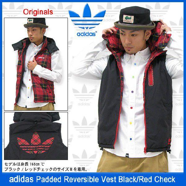 adidas Originals アディダス パテッド リバーシブル ベスト ブラック
