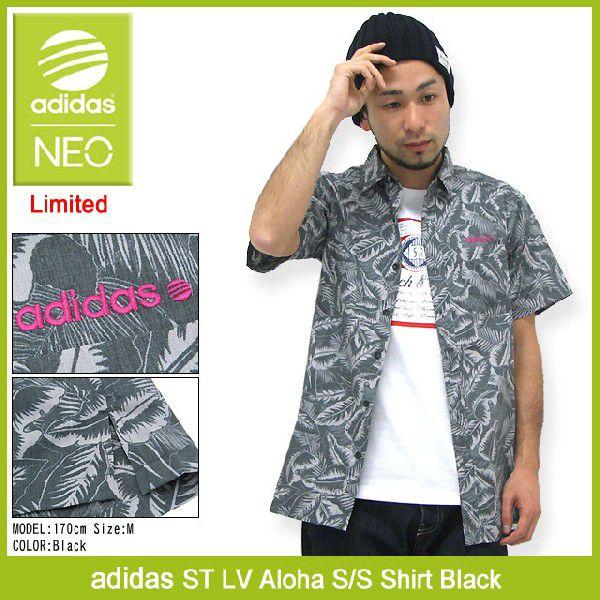 adidas Originals アディダス ST LV アロハ シャツ 半袖 ブラック 限定