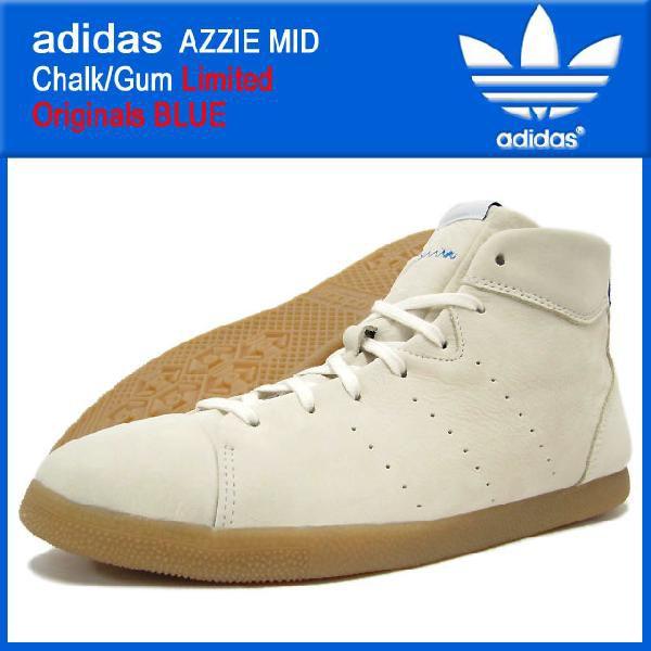 アディダス adidas アジー ミッド Chalk/Gum 限定 オリジナルス ブルー メンズ(adidas AZZIE MID Chalk/Gum  リミテッド limited Originals BLUE G51009)