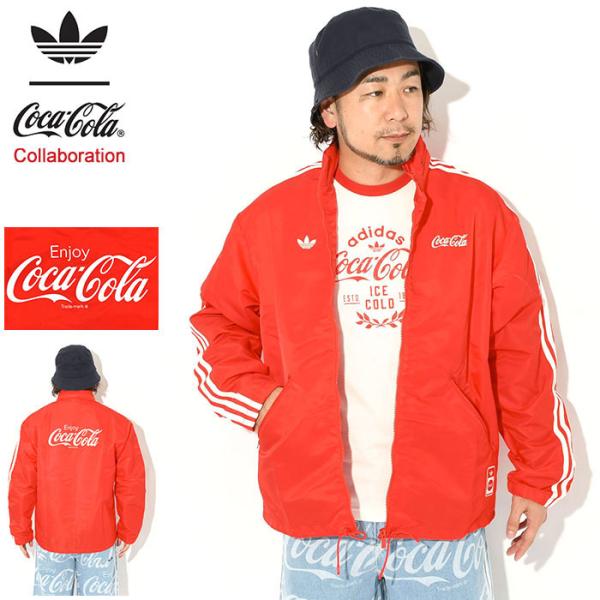 アディダス ジャケット adidas メンズ コカ・コーラ ナイロン パーカー コラボ オリジナルス ( Coca-Cola Nylon Parka JKT Originals アウター KY2105 )