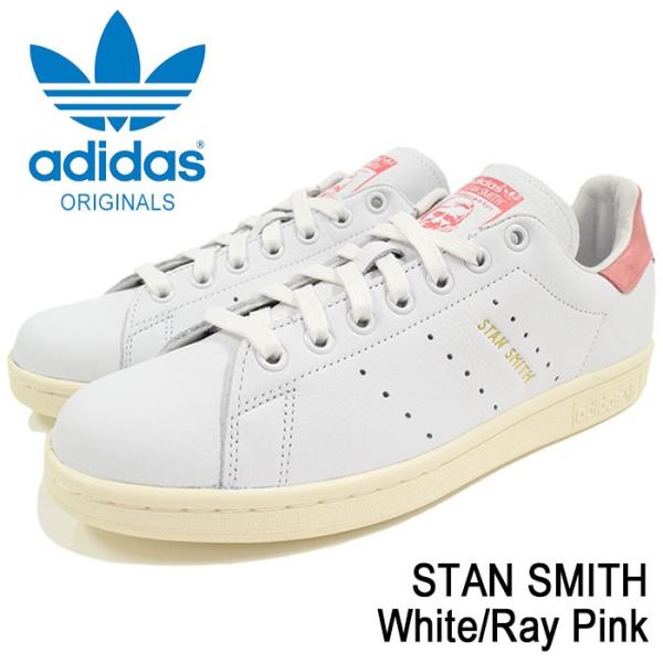 stan smith white ray pink