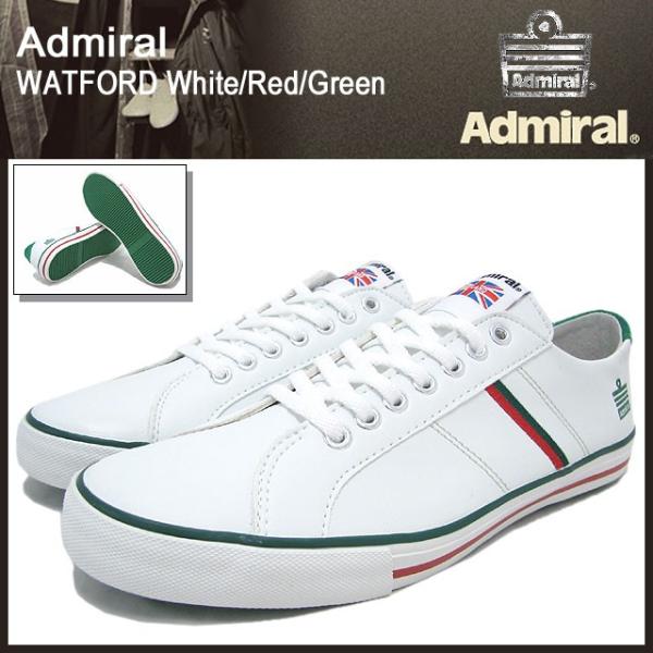 Admiral アドミラル スニーカー ワトフォード ホワイト/レッド