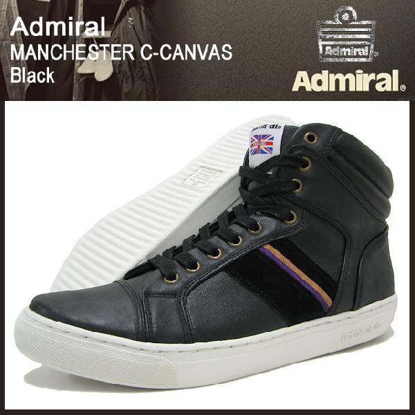 Admiral 上下Ｌ　美品 Admiral（アドミラル） マンチェスター C-キャンバス ブラック メンズ