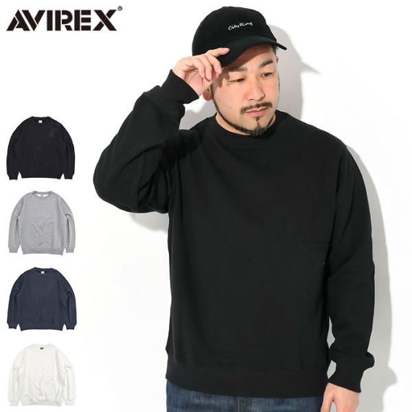 アビレックス トレーナー AVIREX メンズ デイリー クルー スウェット ( Daily Crew Sweat トップス 男性用 アメカジ 7833932002 )