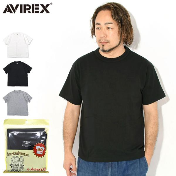 アビレックス Tシャツ 半袖 AVIREX メンズ クルーネック パック ( Crew Neck Pack S/S Tee パックT T-SHIRTS カットソー トップス 7835934018 )[M便 1/1]