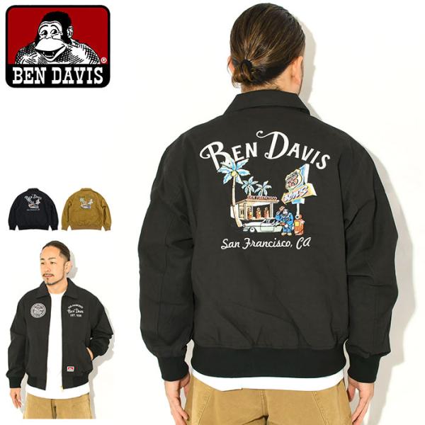 ベンデイビス ジャケット BEN DAVIS メンズ コットン ダック スーベニア ( 1010-26780003 Cotton Duck Souvenir JKT フライトジャケット JACKET アウター )