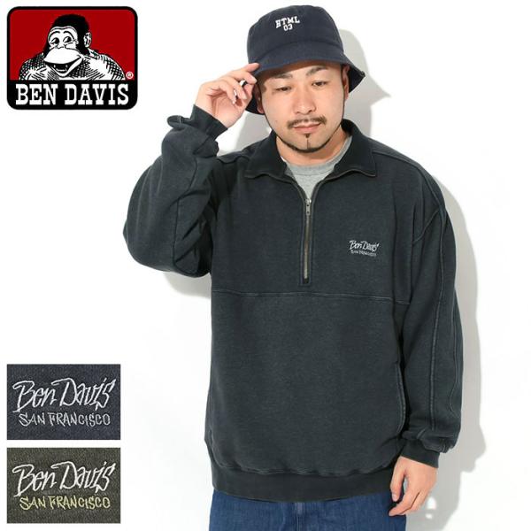 pheeny スウェット BEN DAVIS（ベンデイビス） トレーナー メンズ フェイデッド ハーフ