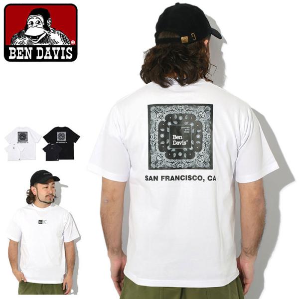 BEN DAVIS（ベンデイビス） Tシャツ 半袖 メンズ バック バンダナ ( I