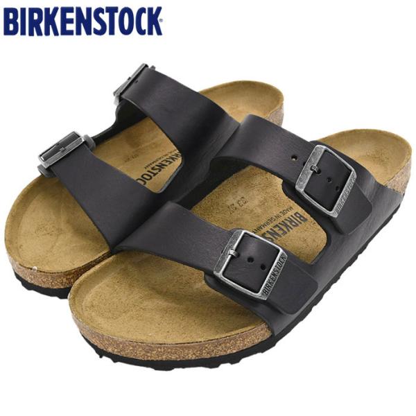 BIRKENSTOCK ブラック レザー　サンダル 40 Birkenstock ブラック サンダル 40 - メルカリ