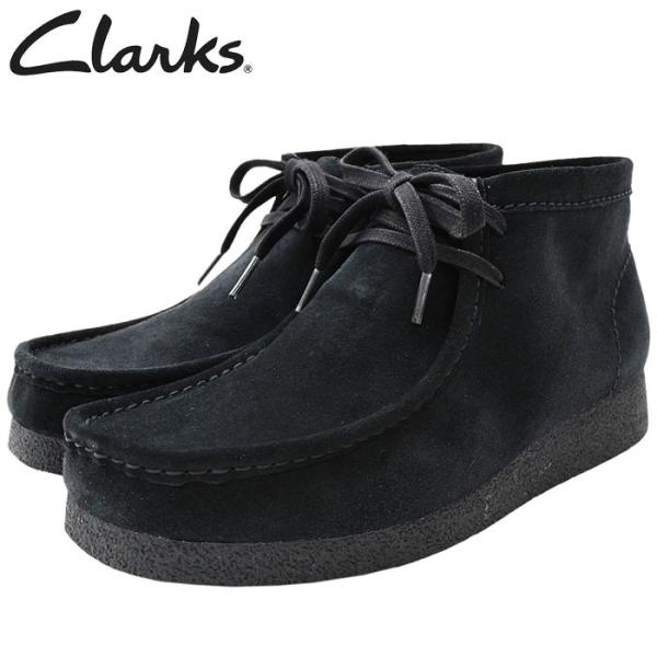 クラークス ブーツ CLARKS メンズ 男性用 ワラビー エヴォ ブーツ Black Suede ...