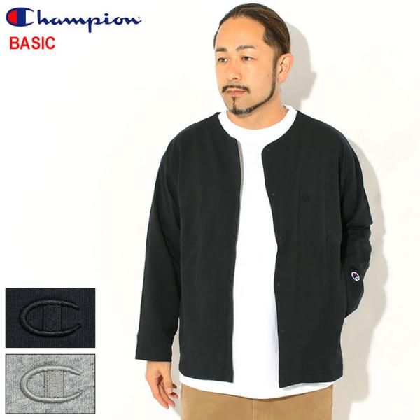 チャンピオン カーディガン Champion メンズ C3-E416 ( C3-E416 Cardigan BASIC ベーシック 日本企画 Cロゴ Cマーク トップス 男性用 )