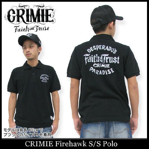 CRIMIE - 新品【CRIMIE】クライミー　ゴルフ　半袖ポロＴシャツ　Ｌ　ブラック×ホワイト CRIMIE tシャツ MOTO CLUB TEAM SHORT SLEEVE T SHIRT / 袖配色