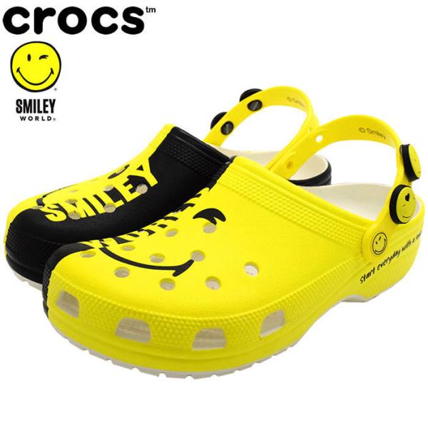 クロックス サンダル Crocs メンズ 男性用 クラシック スマイリー 2 クロッグ Classic Smiley 2 Clog Unisex コンフォートサンダル 7122 Ice Field 通販 Paypayモール