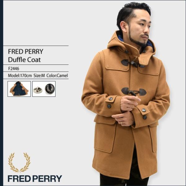 フレッドペリー FRED PERRY ジャケット メンズ ダッフル コート 日本企画(F2446 Duffle Coat JAPAN LIMITED  アウター ブルゾン)