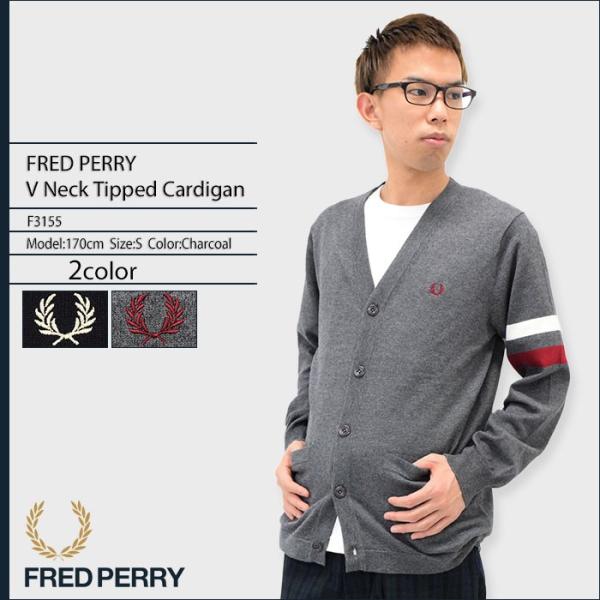FRED PERRY フレッドペリー カーディガン メンズ V ネック FRED PERRY フレッドペリー カーディガン メンズ V ネック