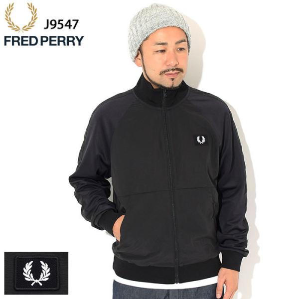 ブレッドペリー　トラックジャケット FRED PERRY フレッドペリー ジャケット メンズ ウーブン パネル
