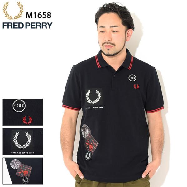 FRED PERRY（フレッドペリー） ポロシャツ 半袖 メンズ グラフィック
