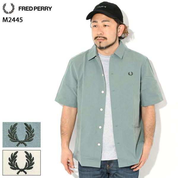 FRED PERRY（フレッドペリー） シャツ 半袖 メンズ ポケット