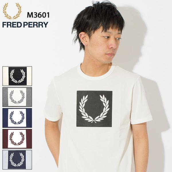 FRED PERRY フレッドペリー Tシャツ 半袖 メンズ プリンテッド