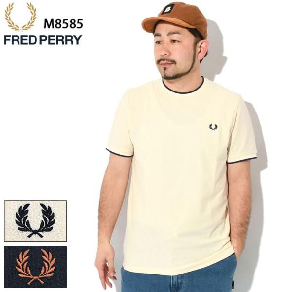 FRED PERRY（フレッドペリー） Tシャツ 半袖 メンズ クレープ ピケ