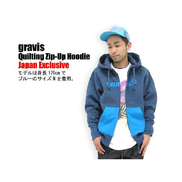 GRAVIS キルティングフード付きウェア gravis（グラビス） Quilting Zip-Up Hoodie Japan Exclusive パーカー