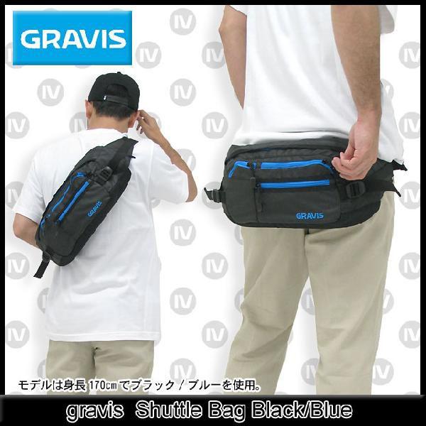 gravis（グラビス） シャトル バッグ ブラック/ブルー メンズ 