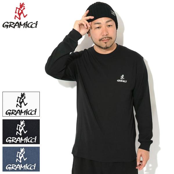 グラミチ ロンT Tシャツ 長袖 GRAMICCI メンズ ワン ポイント ロゴ ( One Point Logo L/S Tee カットソー トップス ユニセックス G6FM-T106 )[M便 1/1]