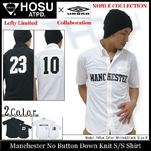 HOSU（ホス） Hosu×アンブロ マンチェスター ナンバー ボタン ダウン