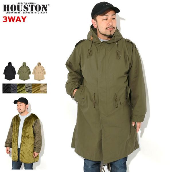 ヒューストン ジャケット HOUSTON メンズ M-51 パーカー ウィズ ライナー コート ( M-51 Parka With Liner Coat ミリタリー モッズコート 3Way 5409M )