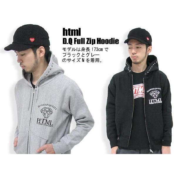 HTML03 html(エイチ・ティー・エム・エル) D.Q Full Zip Hoodie 