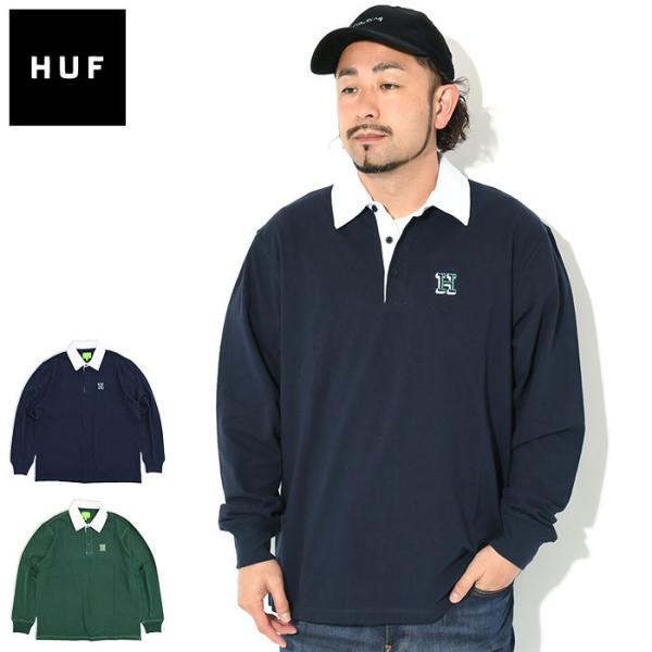 HUF（ハフ） ポロシャツ 長袖 メンズ ロングデン ( HUF Longden L/S