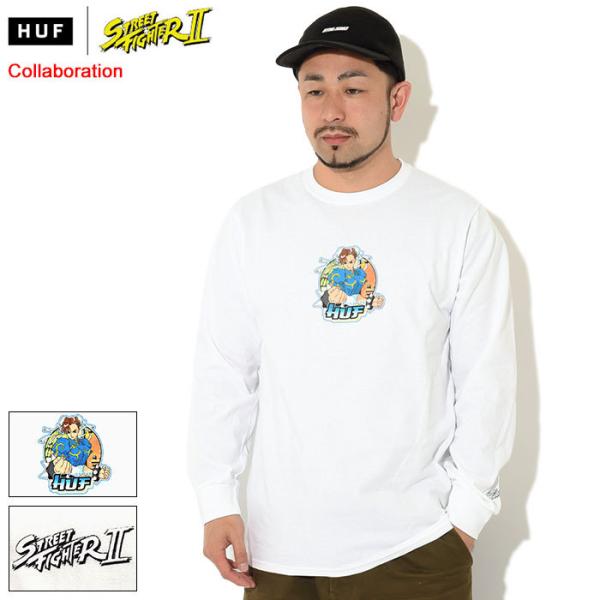 ハフ Tシャツ 長袖 HUF メンズ ストリートファイター2 春麗 コラボ ( HUF×STREET FIGHTER II Chun Li L/S Tee ロンt カットソー TS01552 )