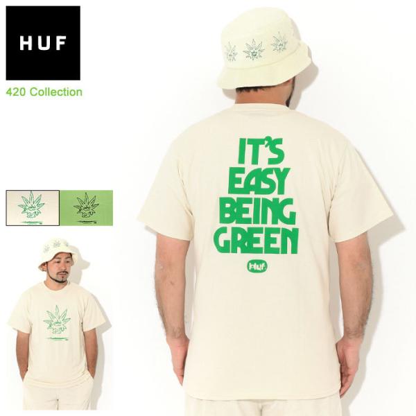 HUF ハフ Tシャツ 半袖 メンズ イージー グリーン ( Easy Green