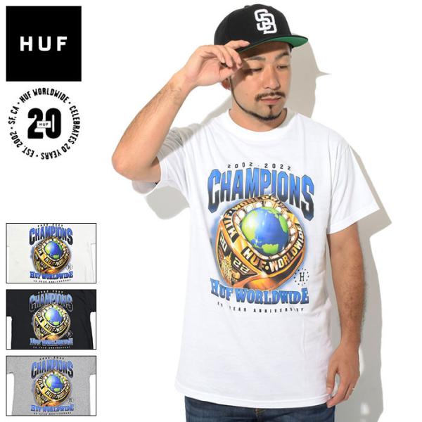 ハフ 　HUF 　シャツ　半袖 HUF ハフ Tシャツ 半袖 メンズ チャンピオンズ ( Champions S/S