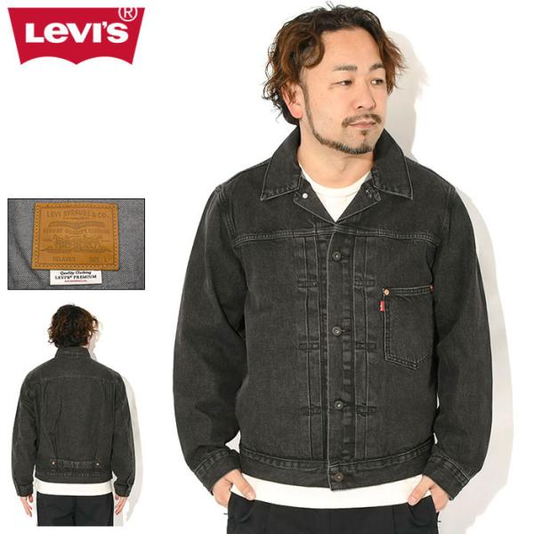 リーバイス ジャケット Levis メンズ タイプ 1 トラッカー ブラック ストーンウォッシュ ( Type I Trucker JKT 1st ファースト A3174-0000 A3174 0000 )