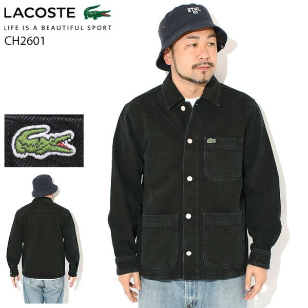 ラコステ ジャケット LACOSTE メンズ CH2601 デニム ( CH2601 Denim JKT デニムジャケット カバーオール JACKET アウター 男性用 CH2601-10 )