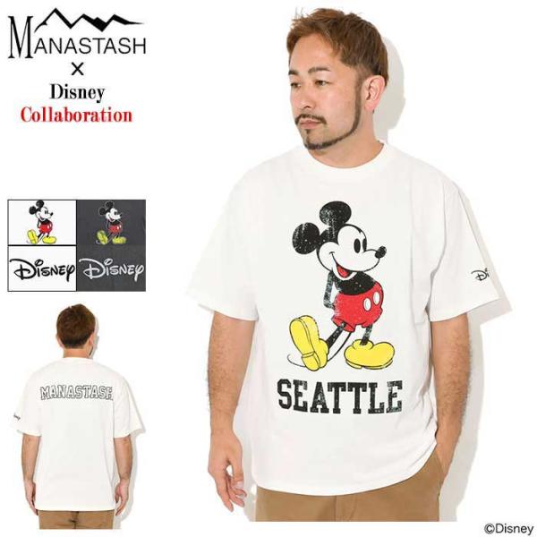 MANASTASH（マナスタッシュ） Tシャツ 半袖 メンズ ディズニー