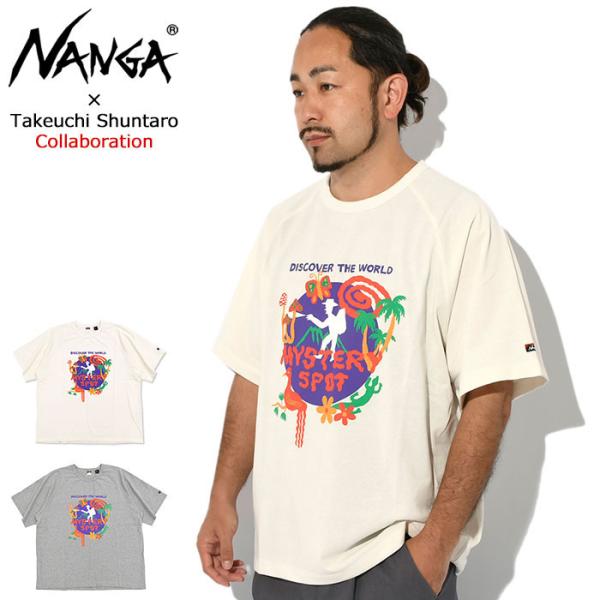 Drawer バイカラー クールネック　サイドスリット刺繍Tシャツ icefield_nag-nw2311-1g244
