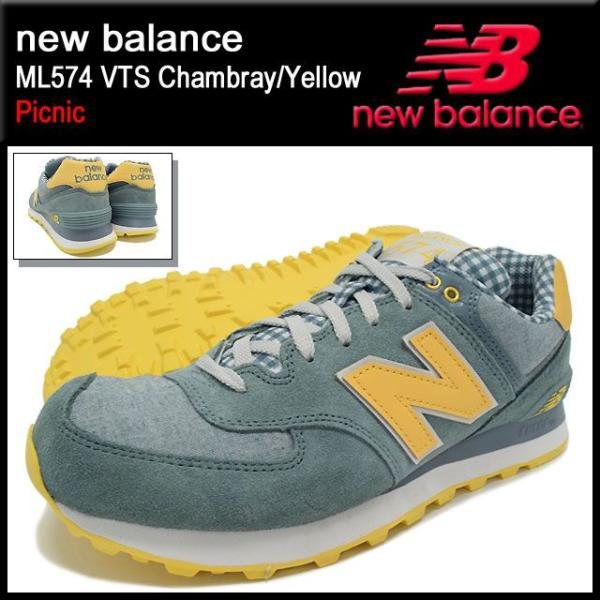 New Balance（ニューバランス） スニーカー ML574 VTS Chambray/Yellow