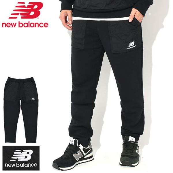 New Balance ブラック キルティングパンツ New Balance（ニューバランス） パンツ メンズ NB アスレチックス