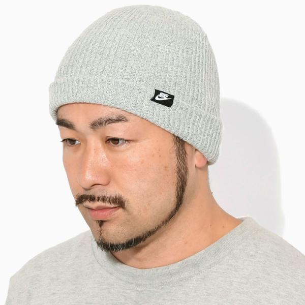 Nike 刺繍ロゴ ビーニー ニット帽　グレー icefield_nke-hf0176-063