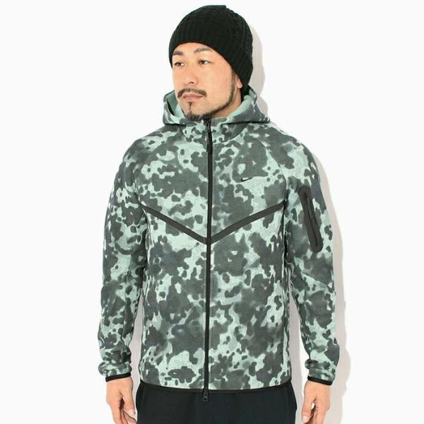 ナイキ ジャケット NIKE メンズ CAM テック FLC WR FZ ライトグリーンカモ (CAM Tech FLC WR FZ JKT Lt.Green Camo カモ柄 迷彩 JACKET アウター HV0956-017)