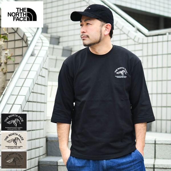 ザ・ノース・フェイス Tシャツ 七分袖 THE NORTH FACE ワン ポイント ロゴ クォータースリーブ(One Point Logo 3/4 Sleeve 2025秋冬 NT32537 国内正規)[M便 1/1]