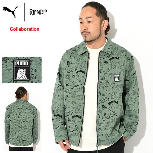 【新品激レア】RIPN DIP×PUMA プーマ ツイルシャツジャケット XL 新品激レア】RIPN DIP×PUMA プーマ ツイルシャツジャケット XL
