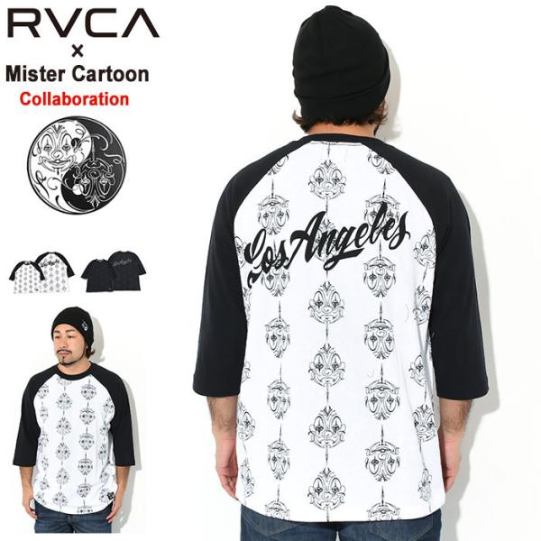 RVCA ルーカ ラグラン 七分袖 メンズ ミスター カートゥーン RVCA ルーカ ラグラン 七分袖 メンズ ミスター カートゥーン